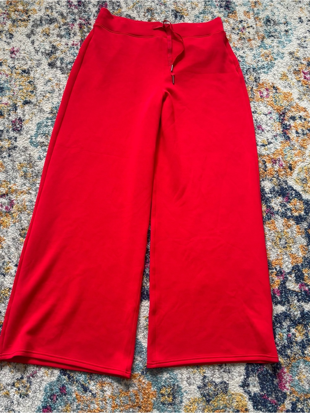 Spanx AirEssentials Wide-Leg Pants in vibrant Spanx Red Womens XL